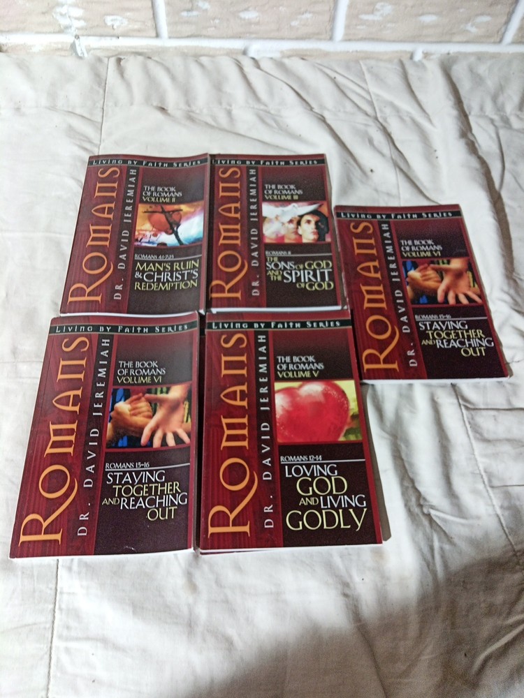 Romans Living By Faith Series Dr David Jeremiah Volumes II Through VI. Good
