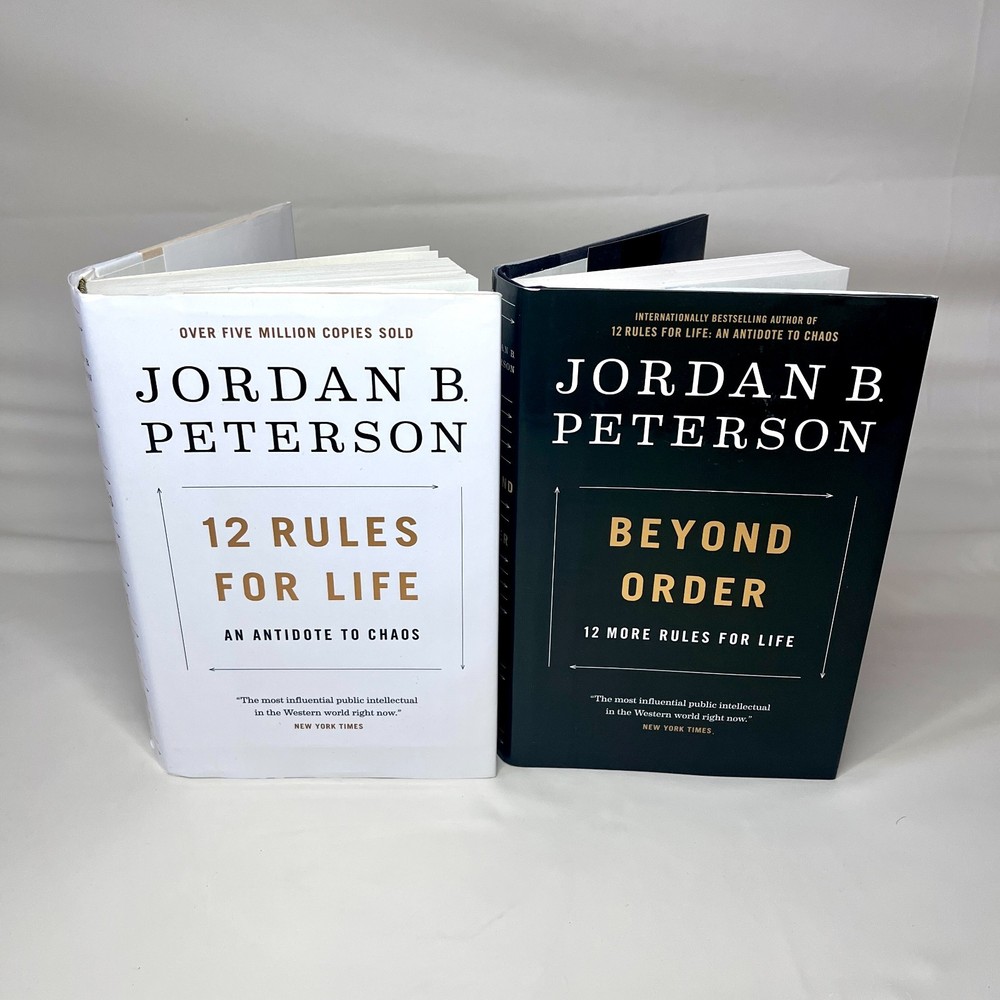 Jordan B. Peterson 2 Book Set Lot 12 Rules For Life & Beyond Order (English) EUC
