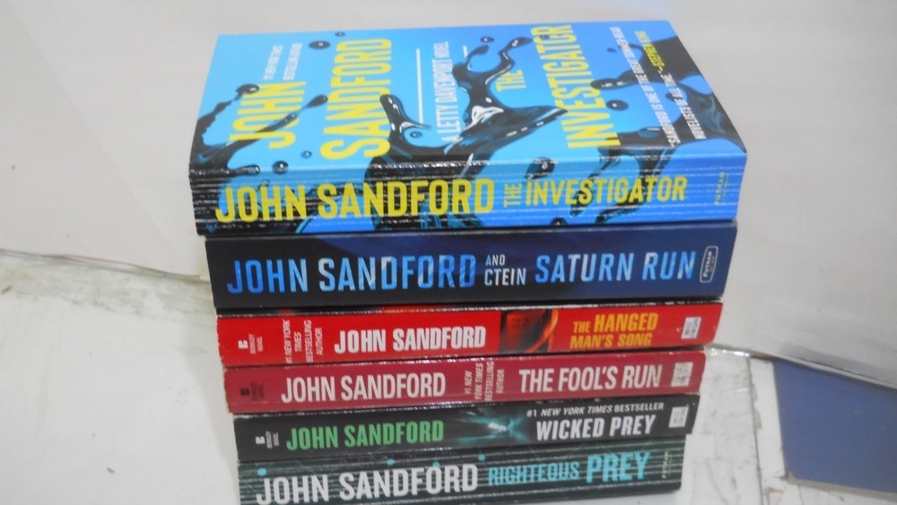 Lot of 6 Paperbacks /John Sandford, Tall Rack no duds ~ Ships boxed