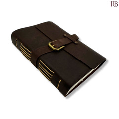 Handcrafted Leather-Bound Diary with Vintage Design [Premium Leather Bound]