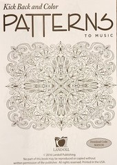Kick Back & Color to Music Set of 2 Floral and Patterns NEW