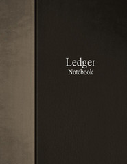 Ledger Notebook: Columnar Ruled Ledger, 3 Columns, 8.5X11 Inches, 100 Pages