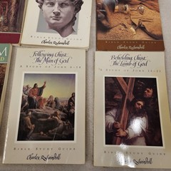 Charles L. Swindoll Book Lot Of 10 Bible Study Guidea Moses Jesus Our Lord PB