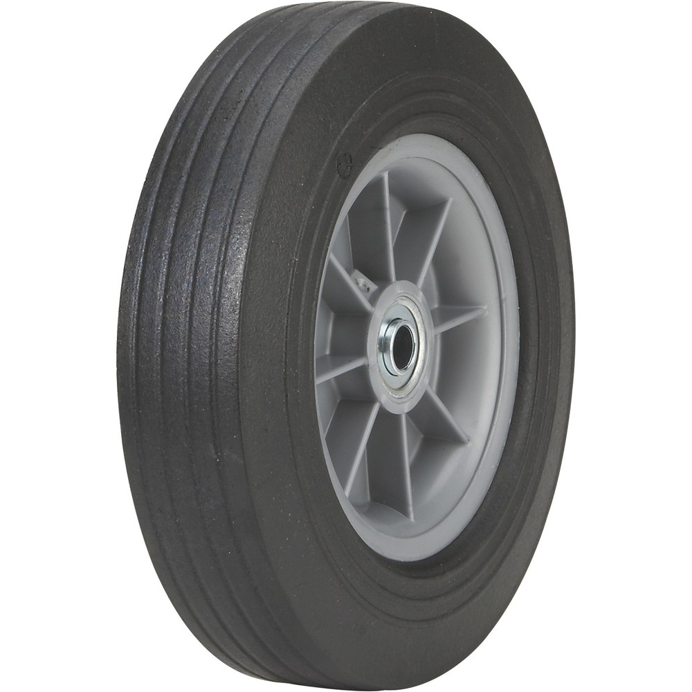 Martin Flat-Free Solid Rubber Tire and Poly Wheel, 10 x 2.75 Tire, Model#