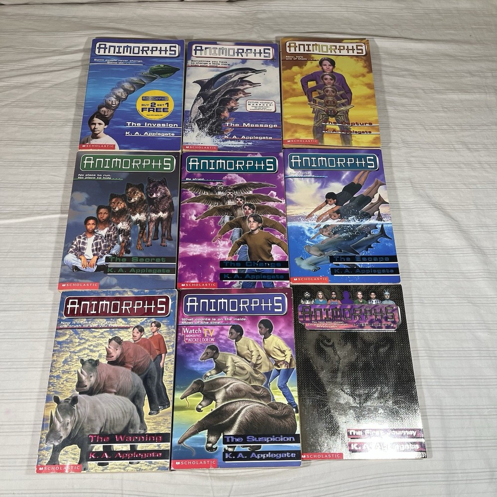 LOT of 9 ANIMORPHS: Megamorphs #1 4 6 9 13 15 16 24 Alternamorphs Books S1