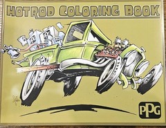 Lot Of 10 NEW- 2016 PPG Industries-Hot Rod Coloring Book- 30 Pages- CAR HOBBIEST