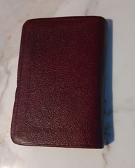New Testament Psalms Proverbs Mini Pocket Bible Maroon 1968 National Bible Press