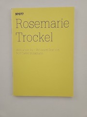 Rosemarie Trockel 100 Notes Thoughts Documenta 077 Rosmarie Trockel