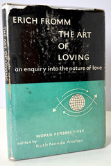 The Art of Loving, Erich Fromm, World Perspectives 1956 HC w $2.75 DJ in Mylar