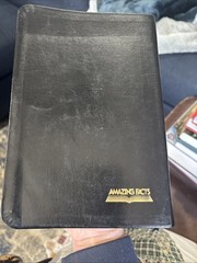 Holy Bible Prophecy Study Edition NKJV Genuine Leather Black Red Letter Gold Gld
