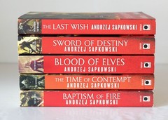 Andrzej Sapkowski THE WITCHER Series Lot of 5 (#1-5) Set Trade Paperback Books