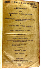 Bibliotheca Classica – A Dictonary by J. Lemppriere 1832 – English L5