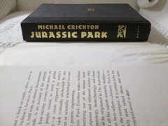 Michael Crichton JURASSIC PARK HC/DJ/BCE Book Club Edition Hardcover 1990