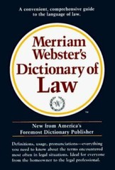 Merriam-Webster Dictionary of Law by Merriam-Webster