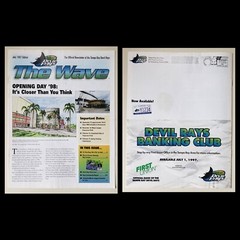 1998 Tampa Bay Devil Rays Bundle (Inaugural Program/Pocket Schedule/News) MLB