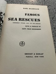 FAMOUS SEA RESCUES Karl Baarslag HC/DJ SIGNED, INSCRIBED! 1949