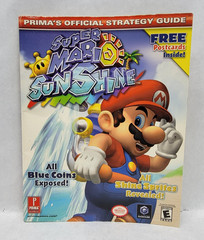 2002 Gamecube Super Mario Sunshine Official Prima Strategy Guide w/ Postcards