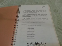 First PRESBYTERIAN Church Cookbook 260 pages LAKE PARK, IOWA Cookbook