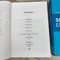 The Social Science Encyclopedia HC Volumes 1 & 2 by Adam & Jessica Kuper
