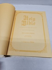 Vintage Holy Bible King James Version Our Family Bible” 1971 White & Gold 11.5