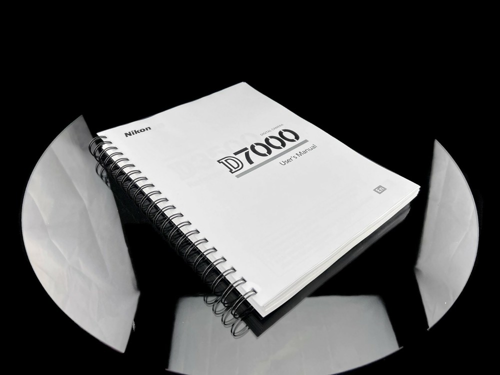 Nikon D7000 Instruction Owners Manual User Guide 348 Pages – Coil Bound