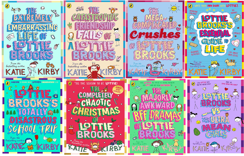 Katie Kirby 8 book set : life of lottie brooks + false of lotttie brooks paperbk
