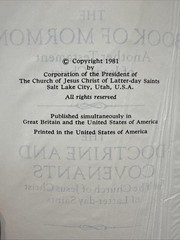 LDS Bible Triple Combination Large Print Set Book Of Mormon D&C 9.5 x 6.25”