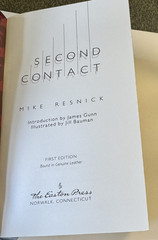 Second Contact by Mike Resnick 1990 Signed First Edition Leather Easton Press