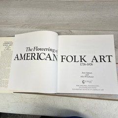 1987 THE FLOWERING OF AMERICAN FOLK ART 1776-1876 JEAN LIPMAN ALICE WINCHESTER