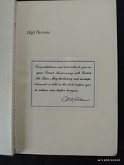 High Horizons: Daredevil Flying Postmen to Modern Magic Carpet, 276 pages, ©1962