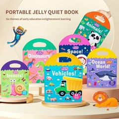 Interactive 6 Pack Reusable Sticker Books – Creative Travel Toys for Young Kids