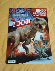 Jurassic World Dinosaurs Coloring/Activity Book with Tear/Share Pages 🆕🆓ship!