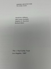 Making Architecture The Getty Center1997 168 pages VTG 10″x 10″