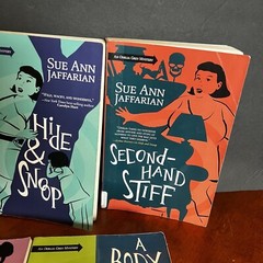Lot: 5 Sue Ann Jaffarian Odelia Grey Mystery Books # 6 7 8 9 10 Twice as Dead