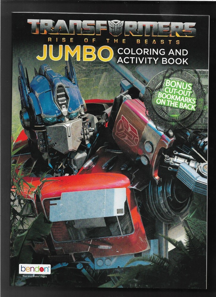 Transformers Rise of the Beasts Jumbo Coloring & Activity Book – 80 Pages