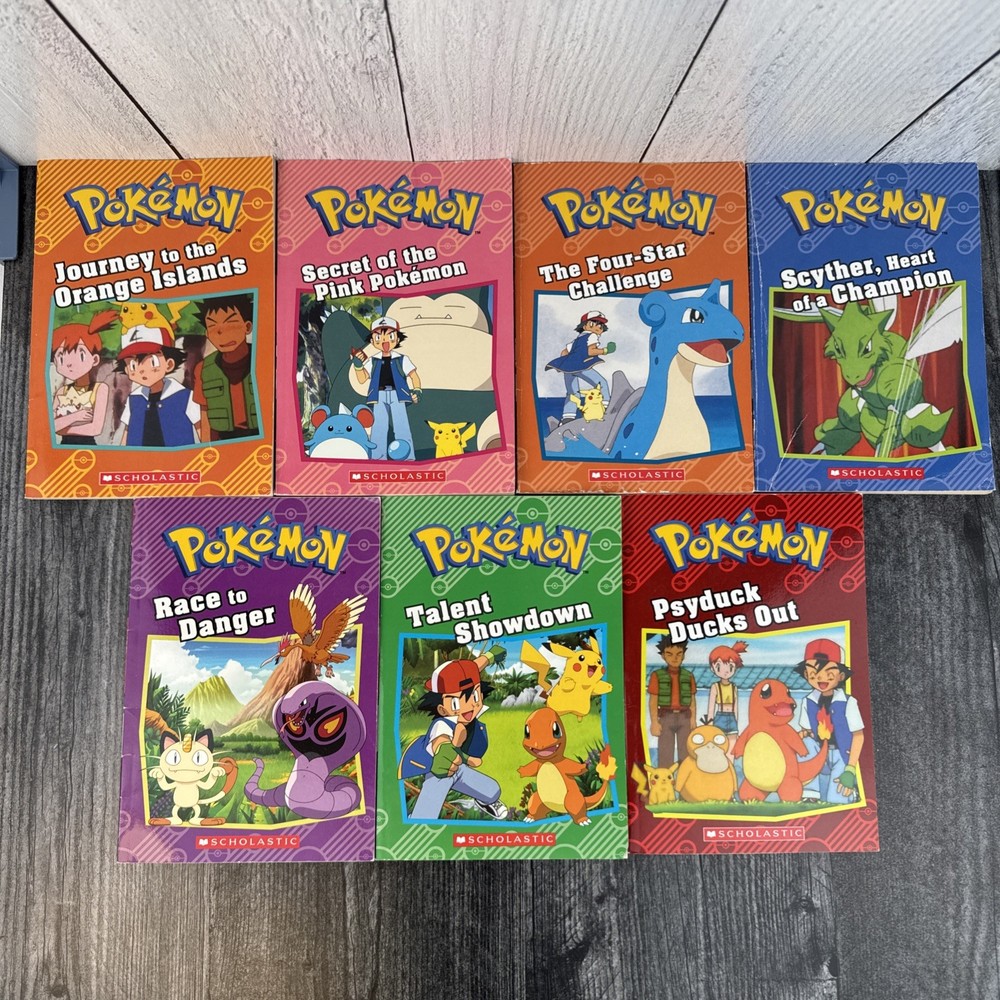Pokemon Lot 7 Classic Collection Chapter Books Scholastic Set 1st Ed. 2017