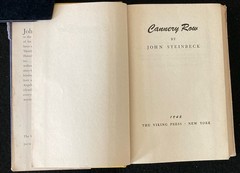 John Steinbeck Cannery Row 1945 2nd Viking Press HC w/ Dust Jacket