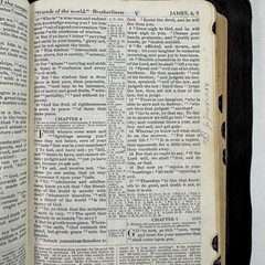 Holy Bible National Bible Press Pronouncing Red Letter KJV 1940’s Thumb Tabs