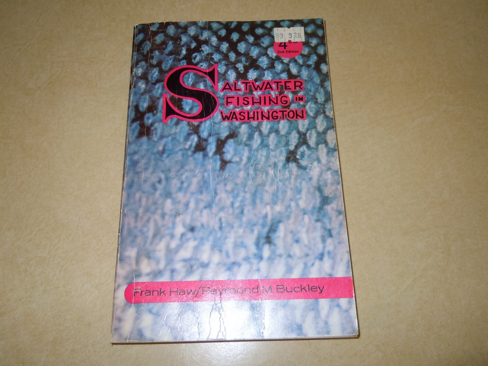 VINTAGE 1973 ” SALTWATER FISHING in WASHINGTON ” PAPERBACK BOOK – 198 PAGES