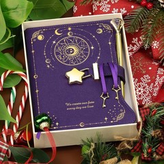 Inspirational Faux Leather Diary with Lock & Pen – 360 Pages of Dreams