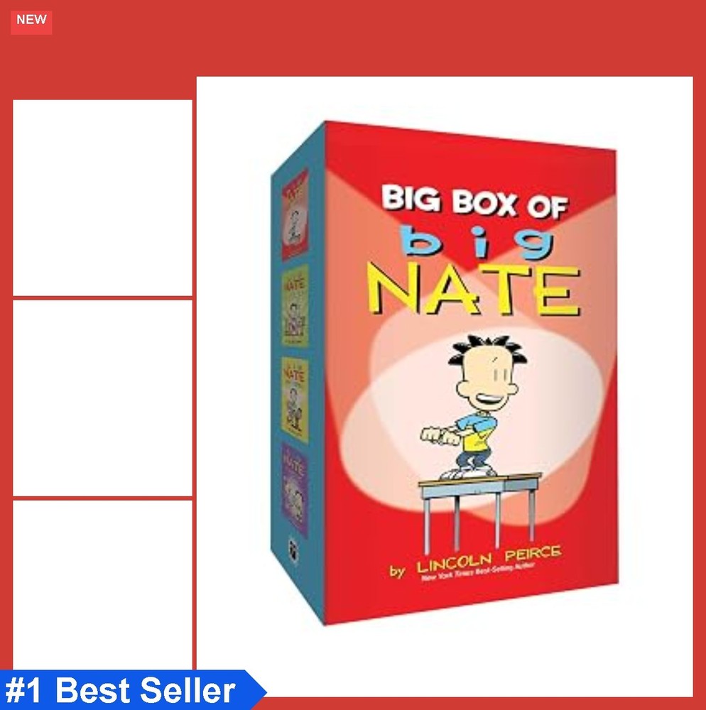 Big Nate Books 1-4 Paperback Box Set for Kids Ages 9-11 Comics Middle School