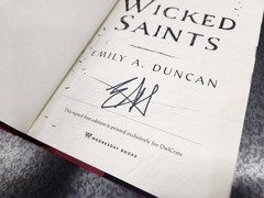 Wicked Saints & Ruthless Gods by Emily Duncan HC 1st Ed w/ (1) Signed Owl Crate