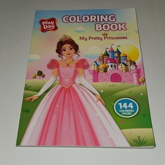 My Pretty Princesses Coloring Book Play Day 144 Pages NEVER USED