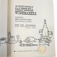 VTG 1968 Favorite Recipes of California Winemakers Cookbook Wine Pairings 60s