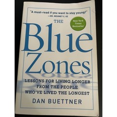 Nonfiction Book Blue White Lessons for Living Longer Dan Buettner National Geo