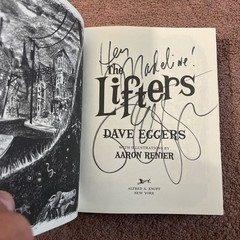 Dave Eggers, THE LIFTERS *SIGNED* 2018 HCDJ 1ST.1ST. New, Book Event Signed!