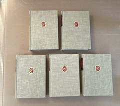 Classics Club Lot 5 Books 1940s Cicero Aristotle John Locke Thomas More (SC470)