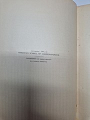 American School of Correspondence Employment Mgmt & Safety Eng HC 1919 Illus