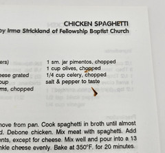 Burnt Offerings West Florida Baptist Association Cookbook Recipes 1994