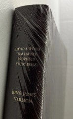 Tim Lahaye Prophecy Study Bible KJV Genuine Leather Red Letter AMG W/David Wood